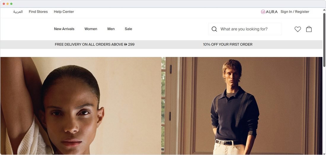 Fashion e-commerce website